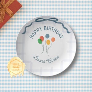 Custom Birthday Plate, Custom Kids Birthday, Custom Birthday Gift for Kids, Special Birthday Plate, Personalized Birthday Boy