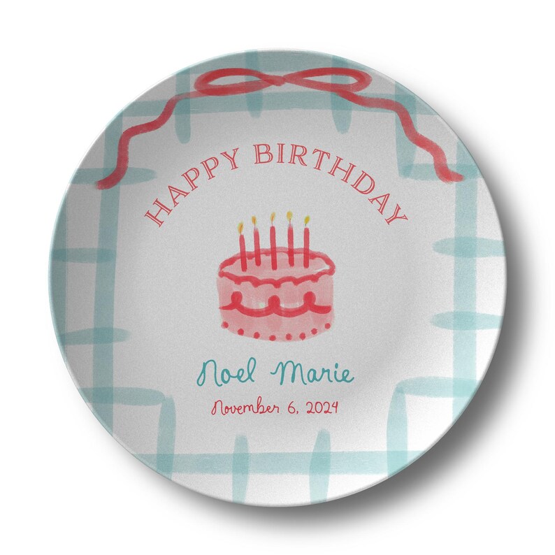 Personalized American Boy Birthday Plate: Custom Polymer Kids Gift - Etsy