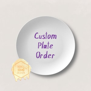 Custom Plate Order