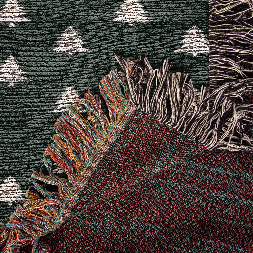 Custom Christmas Tree Blanket: Christmas Minimalist Decoration, Holiday Keepsake Gift, Family Christmas Gift, Personalized Festive Decor