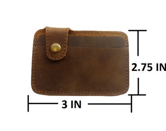 Leather Card Holder Handmade Slim Leather Wallet Minimalist Wallet Minimalist Card holder Leather Card Wallet Slim Wallet Leather Cardholder