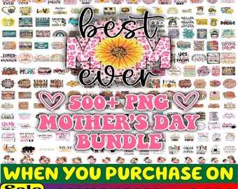 500+ Mother's Day PNG Bundle, Mama PNG Bundle, Mother Quotes PNG, Mom png, Western png, Digital file, Instant Download