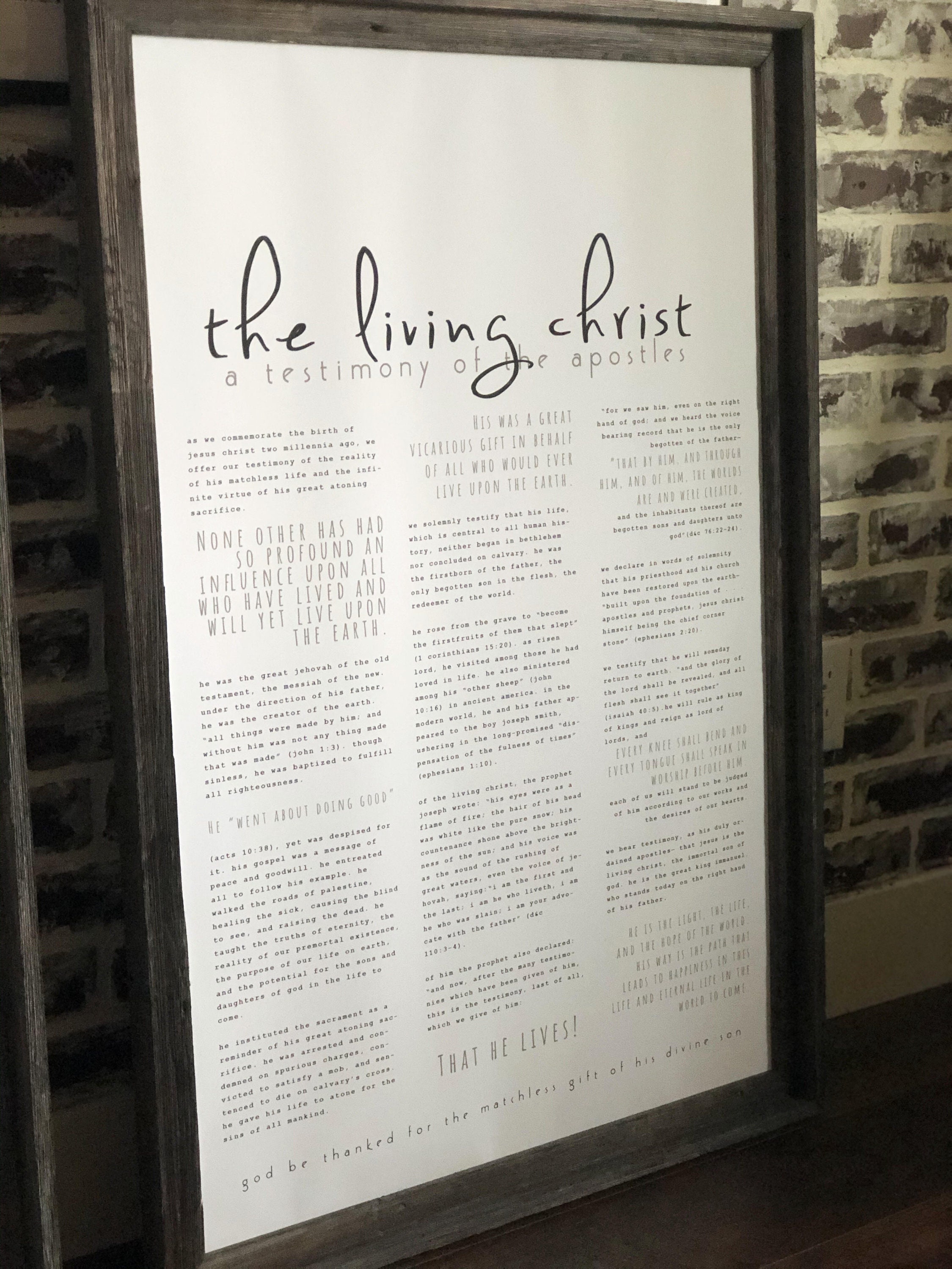 The Living Christ LDS Print Descarga Digital 4 tamaños | Etsy