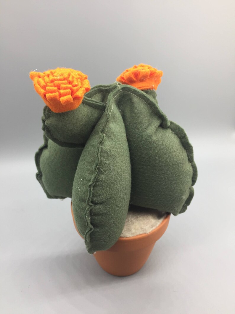 textile art Textile Cactus on Ceramic pot|fake succulents|office and home decor