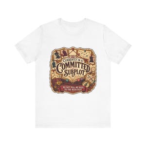 Romantasy T-Shirt, Funny Reader T-Shirt, Bookish Subplot Evidence Board Badge, Book Lover Gift, Book Trope Plot Twist