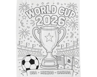 DIY Coloring Blanket 2026 World Cup | World Cup Activity