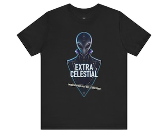 Extra Celestial Aliencore Tee | UFO Graphic Shirt, Weird Alt Fashion, Unidentified But Well-Dressed