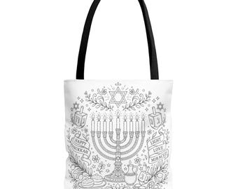 Bolsa para colorear de Hanukkah / Bolsa para colorear