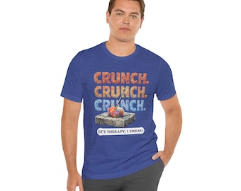 Crunch T-Shirt, Funny Fiber Artist Needle Felting Humor Shirt for Yarn and Sewing Artists