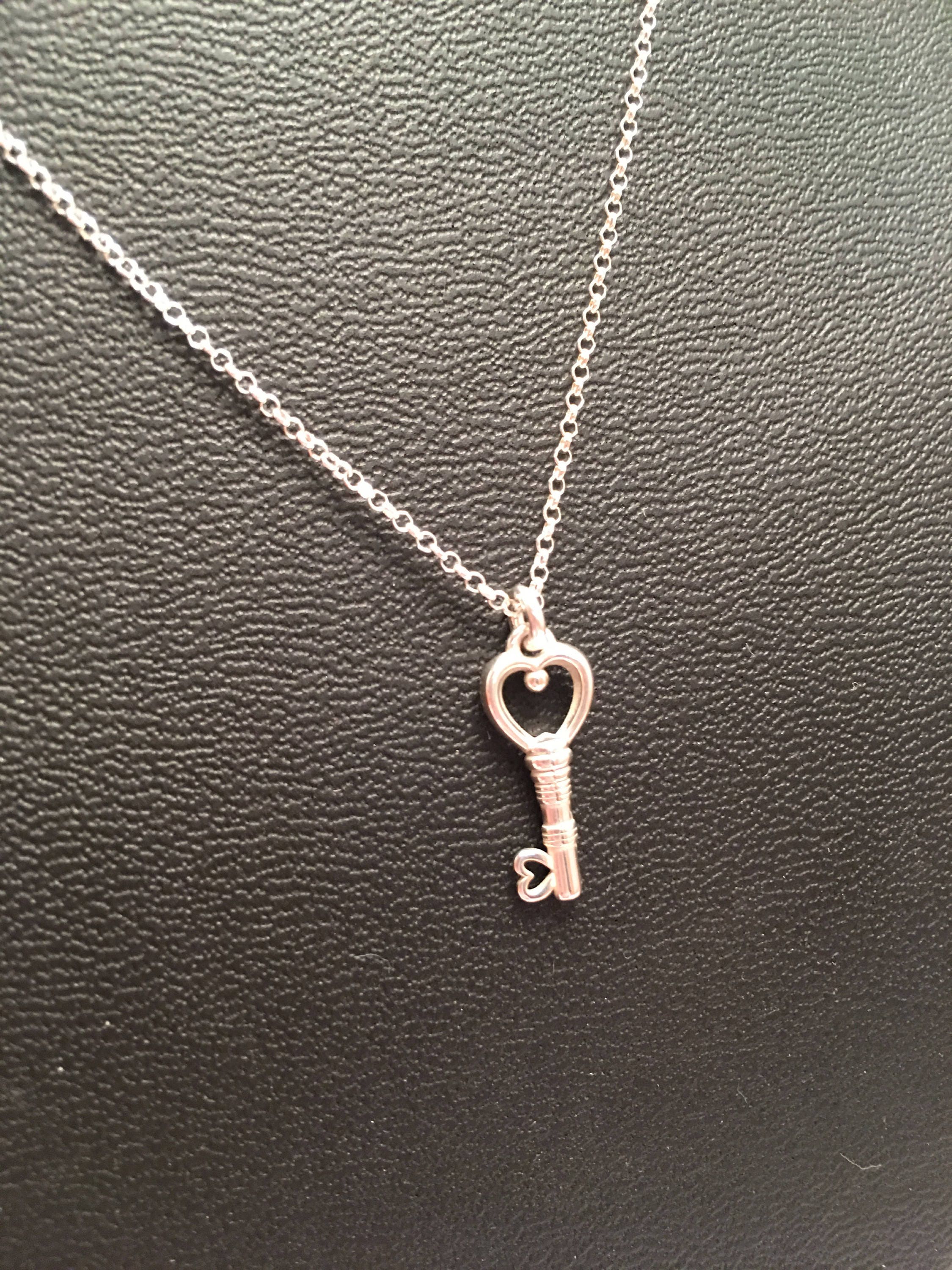 Heart Key Necklace - Etsy