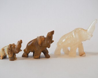 Onyx marble Elephant shaped art object Handcrafted sculpture living room guest room decor birthday gift decorative statue collectibles
