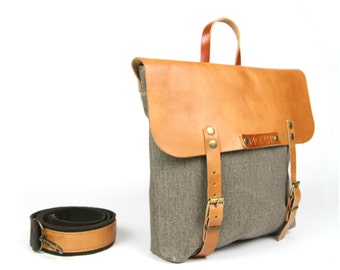 Handcrafted Mensajero messenger (eco leather) // classic