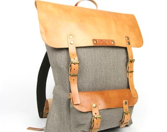 Handcrafted Viajero backpack (eco leather) // classic