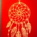 Dream catcher, papercut template, stikers