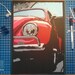 Volkswagen beetle- classic car , 6 layer, layered paper cutting, lasercut pattern, Instant download, papercut template, stencil template.