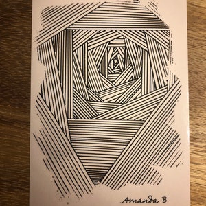 4in x 6in Inception art piece print.