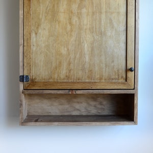 Wooden Medicine Cabinet - Bathroom Cabinet - Wall Storage Unit - Bathroom Organization