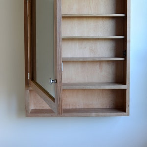 Cherry Medicine Cabinet - Bathroom Cabinet - Wall Storage Unit - Bathroom Organization