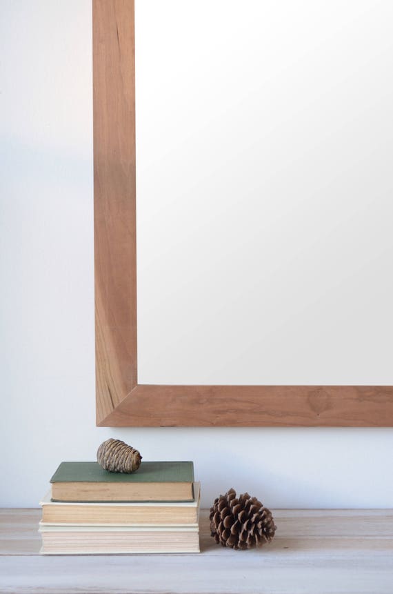 Specchio in legno Specchio in ciliegio Specchio da parete Specchio grande  in legno Specchio rustico -  Italia