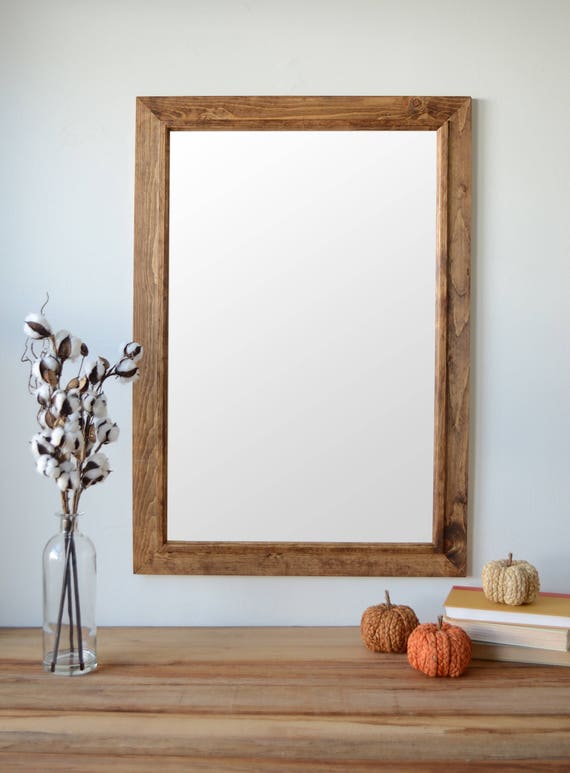 Wooden Mirror With Inset Trim Wall Large Wood Inset Trim Wall Mirror Large Wood