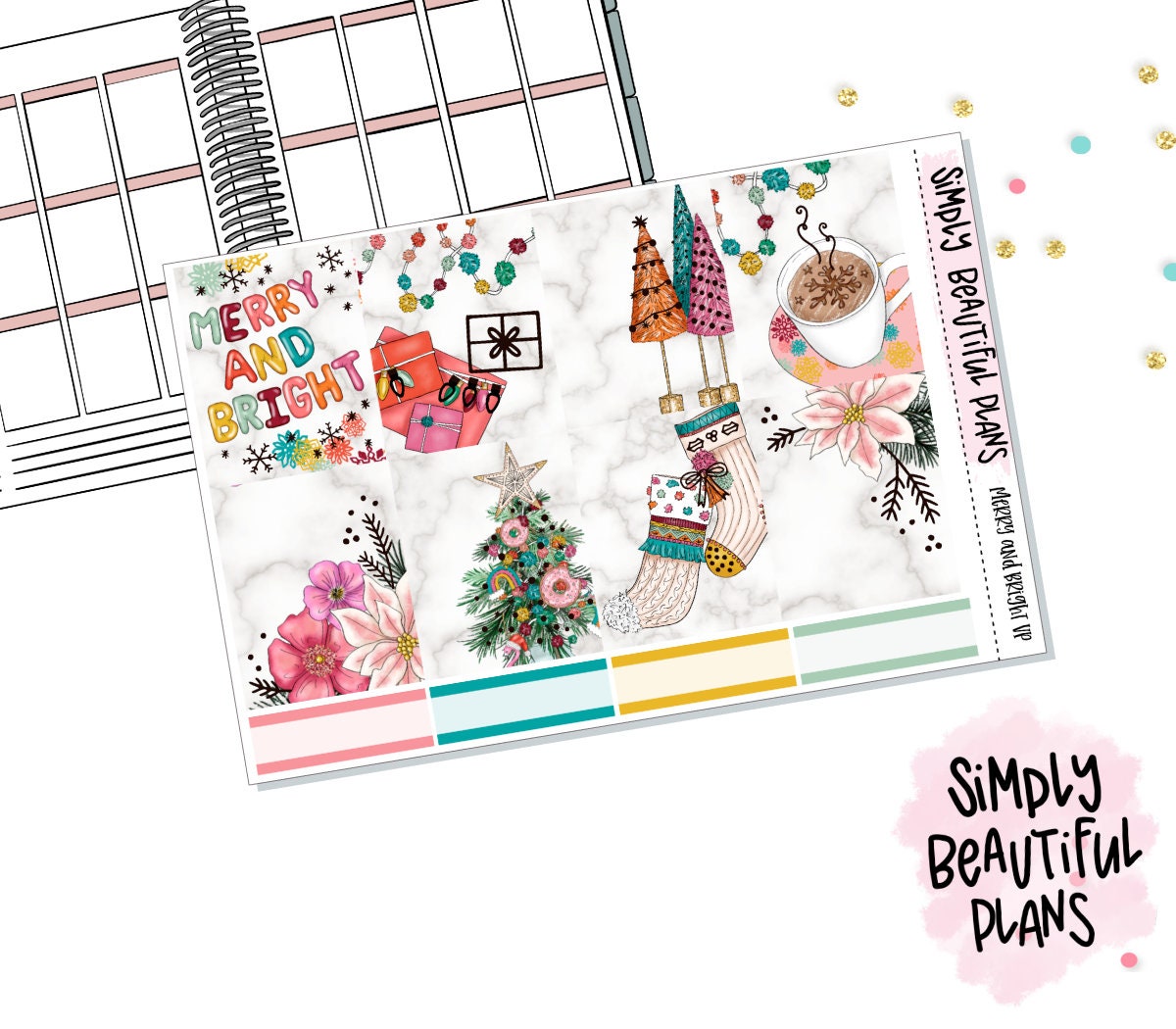 Merry and Bright | Vertical Planner Kit