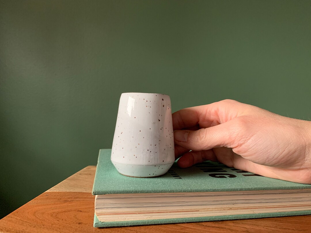Speckled White Bud Vase Handmade Wheel Thrown Ceramic Pottery - Etsy