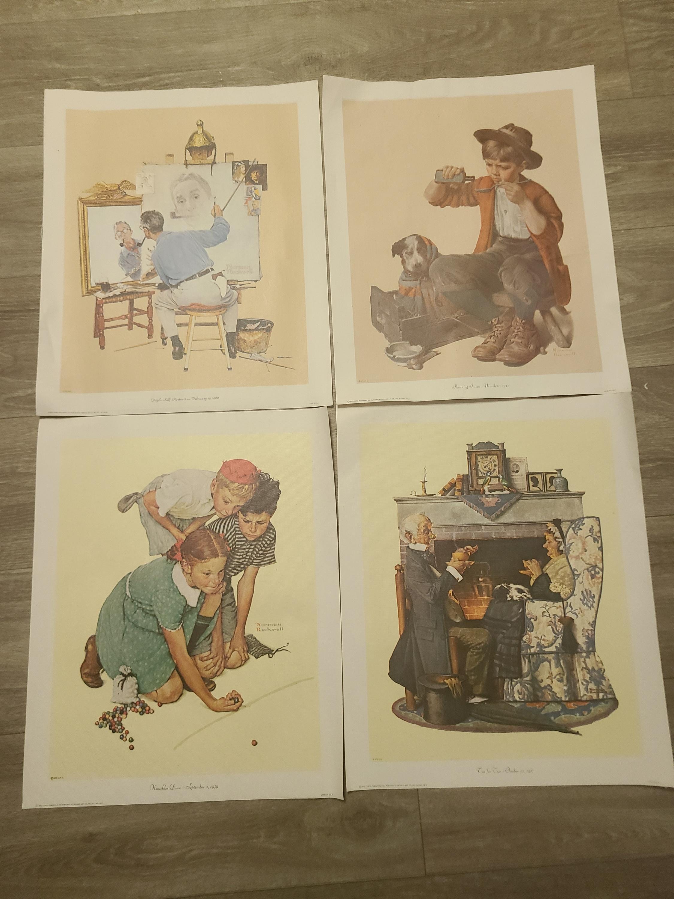 Lithographs by Norman Rockwell 1972 - Etsy