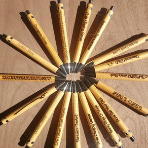 Custom & PreMade Inspirations Laser Etched Bamboo Pens Ballpoint
