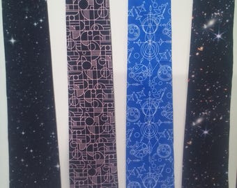 Handmade Fabric Necktie - Unique Quilt Run Design