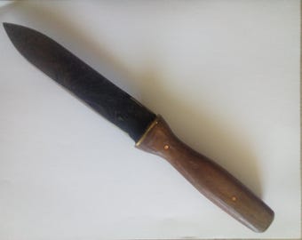 5.5 Inch Damascues Oil Finish Duct Knife