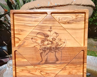 Potted Dog & Giraffe Charcuterie/Cutting Board