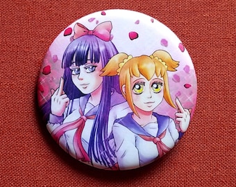 2.5" Shojo Anime Team Button Pin