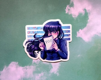 3" Shy Girl Vinyl Sticker