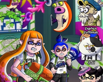 Splatoon - 20,000 Leauges Under the Ink Print