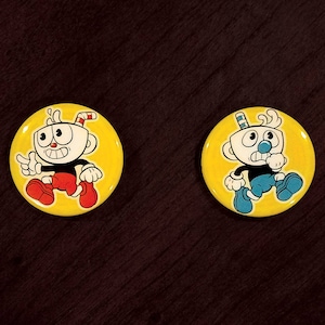 1,5 &quot;Cuphead Button Pins