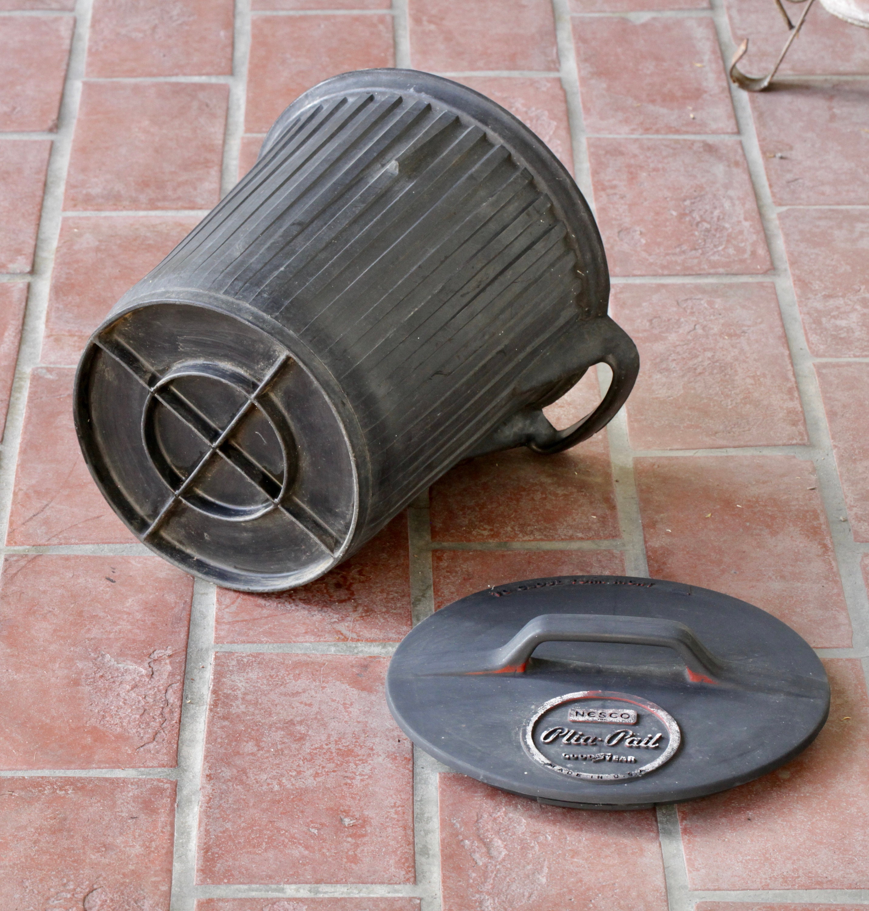 Nesco, Inc. Pliapail, Goodyear Made in USA, Rubber Shop Bucket