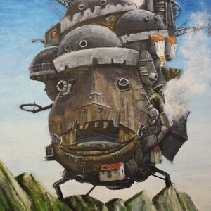 Chateau Ambulant Impression Etsy