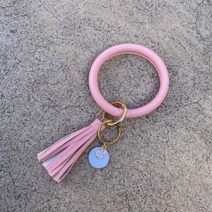 Pink Bracelet Keychain| Wristlet Keychain| Tassel Keychain Bangle| Key Ring Bracelet|Personalised Gift| Card Holder Keychain|GIFT FOR HER