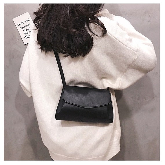 Black Super Soft PU Leather Crossbody Bagpu Leather Pursecrossbody