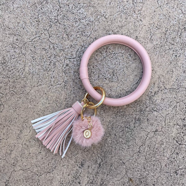 Pink Bracelet Keychain| Wristlet Keychain| Tassel Keychain Bangle| Key Ring Bracelet|Personalised Gift| Card Holder Keychain|GIFT FOR HER