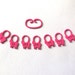 Counting Sheep -- Pink 3D Printed Stitch Markers