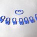Counting Sheep -- Blue 3D Printed Stitch Markers | Knitting Gift