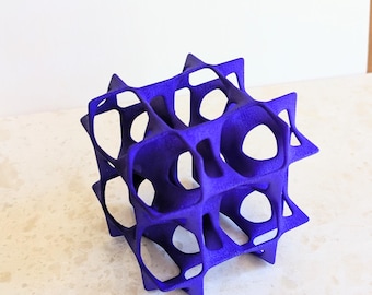 Cells - 3D Printed Purple Desk Sculpture