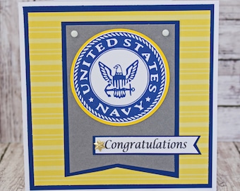 Navy Graduation Card Etsy