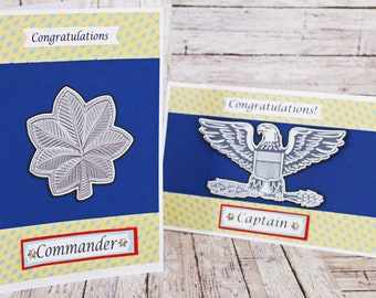 US Coast Guard Promotion Card, Custom Rank Promotion Cards, Military Greeting Card, Retirement, USCG Promotion, Coastie Achievement Card