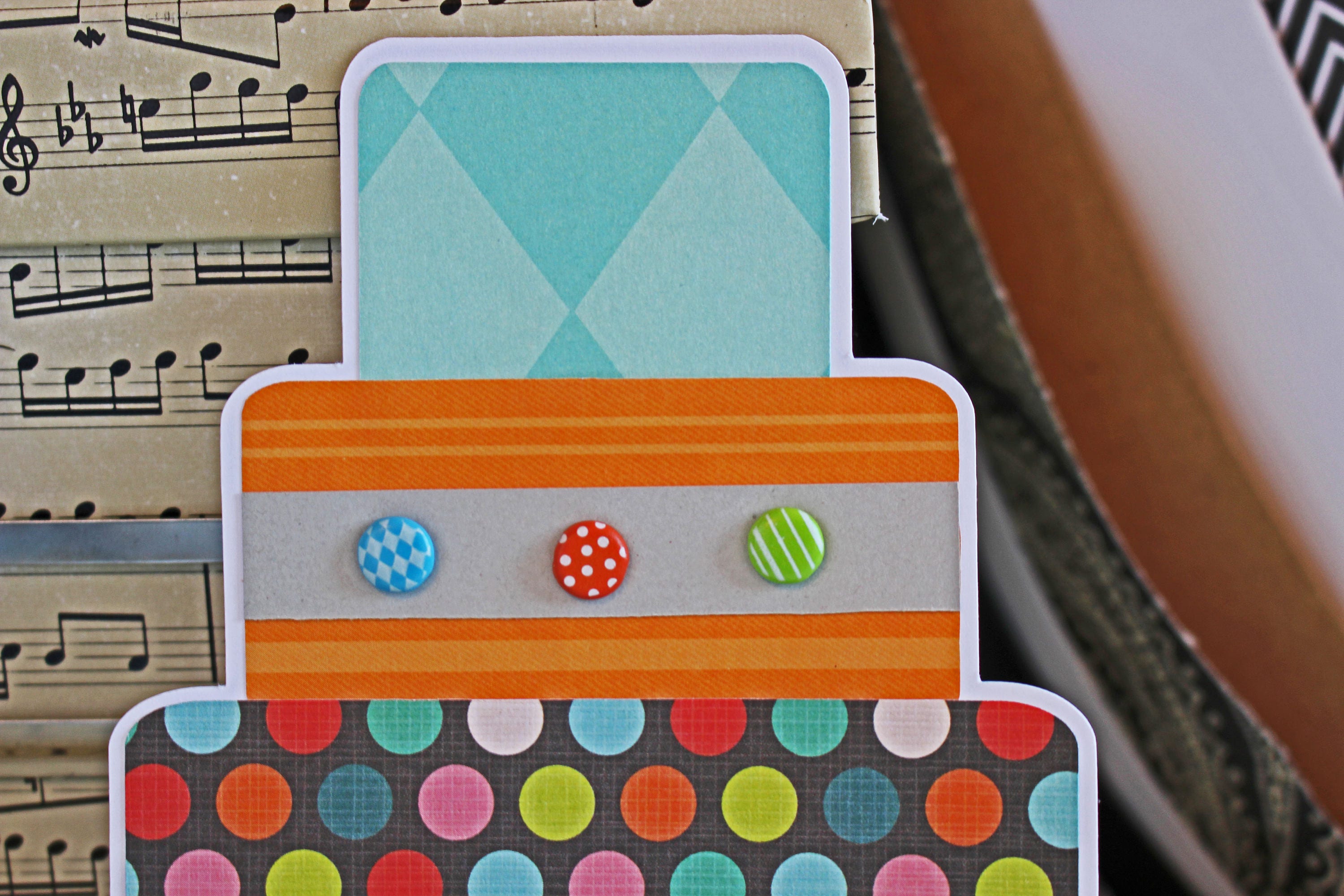 Layered Birthday Cake, Birthday Cake Die Cuts, Handmade Die Cuts