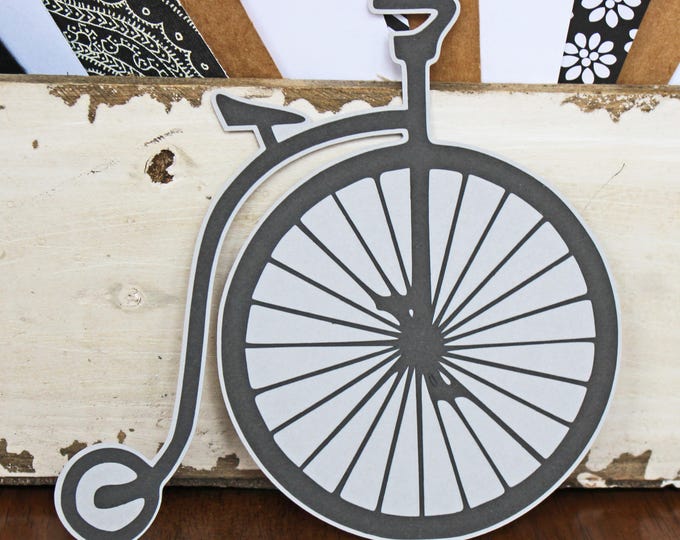 Antique Bicycle Die Cut, Bicycle Die Cut, Bike, Tricycle, Die Cut, Scrapbook, Handmade, Die Cuts, Bicycle, Scrapbooking, Antique, Trike