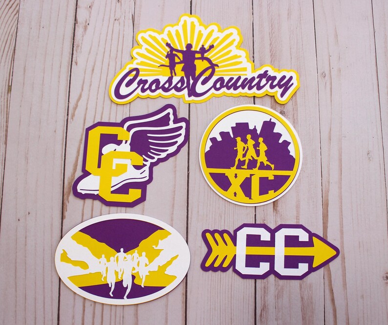 Custom Team Colors, Cross Country Diecuts, Running Die Cuts ...
