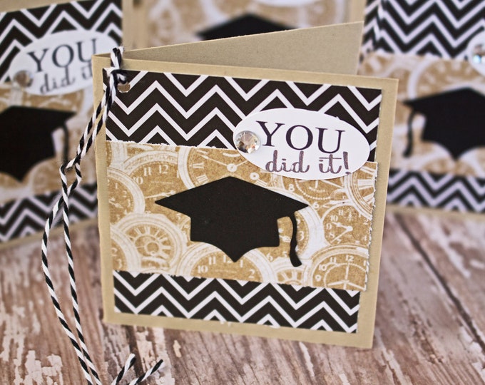 Set of 4, Graduation Gift Tags, Handmade Gift Tags, Graduation Cap Tags, Gift Tags, Graduation Cap, Tags, Graduation, Party, Hang Gift Tags