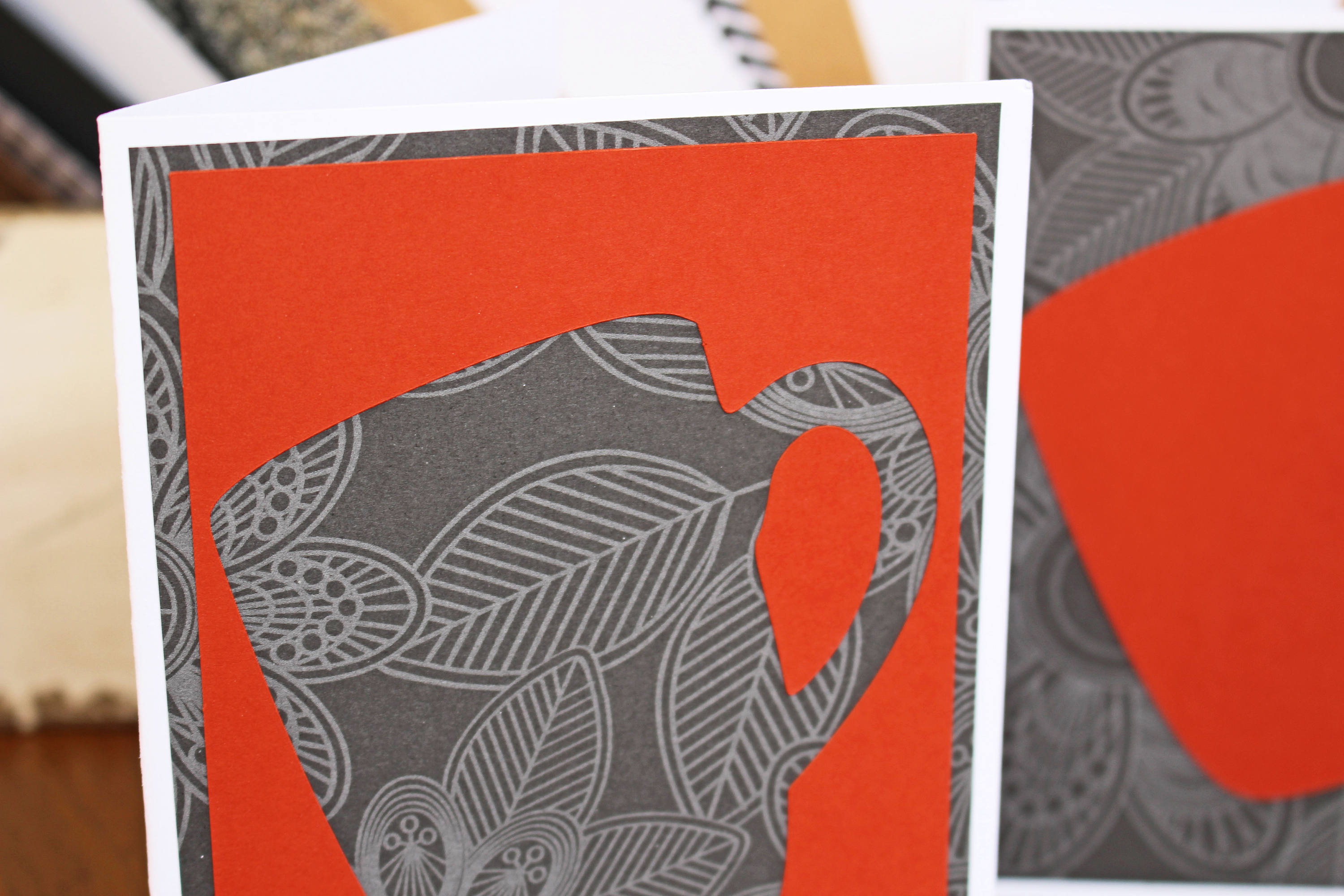 Set of 2, Coffee Cup Notecards, Coffee Cup Cards, Coffee Note Cards